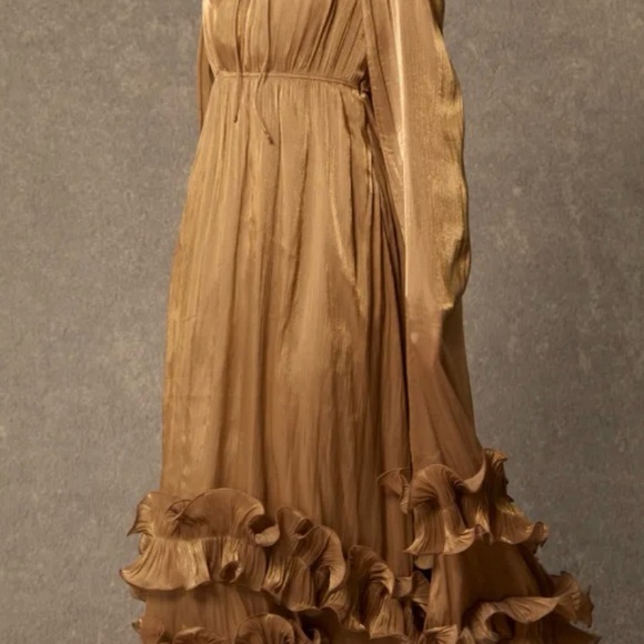 Elegant Brown Women's Dress - Picture 8 of 11